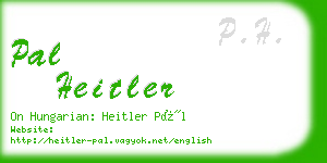 pal heitler business card